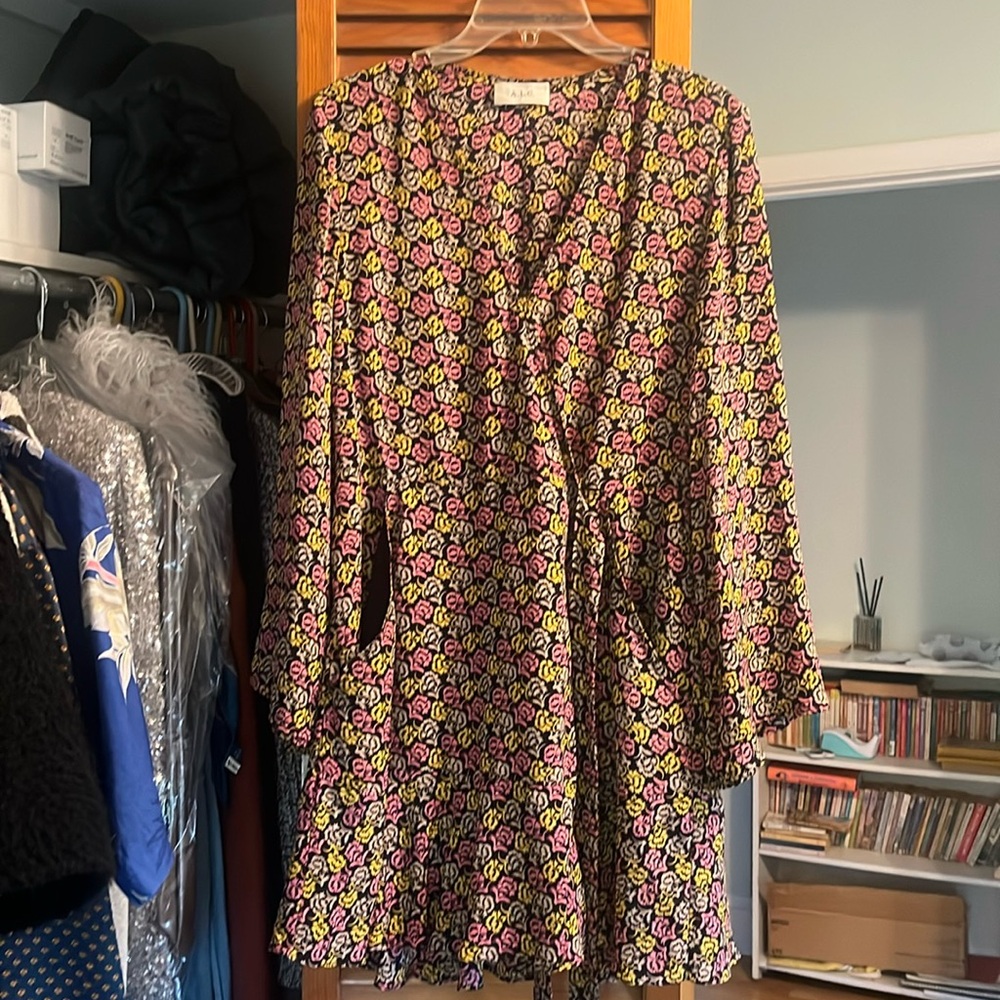 ALC silk wrap dress